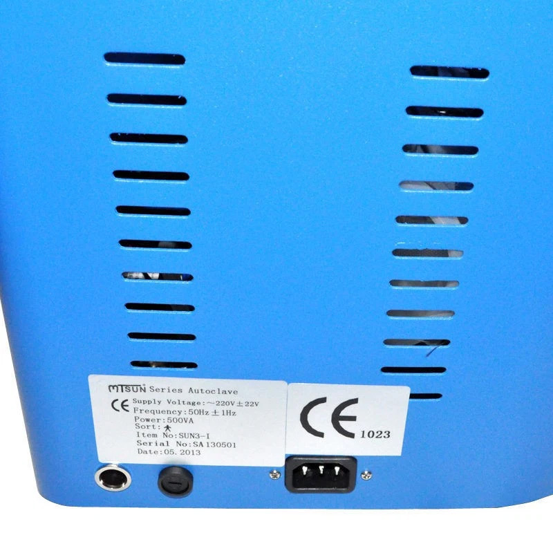 SUN&reg; Autoclave Sterilizer Vacuum Steam 3L SUN3-I